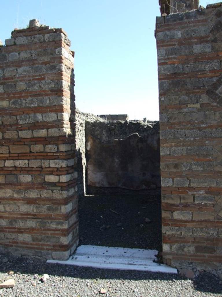 VIII.5.28 Pompeii. March 2009. Doorway to Room 2. Small room