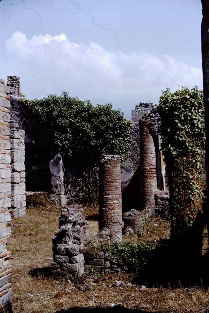 IX.2.27 Pompeii. 1964. Looking south-east from entrance doorway. Photo by Stanley A. Jashemski.
Source: The Wilhelmina and Stanley A. Jashemski archive in the University of Maryland Library, Special Collections (See collection page) and made available under the Creative Commons Attribution-Non Commercial License v.4. See Licence and use details.
J64f1307