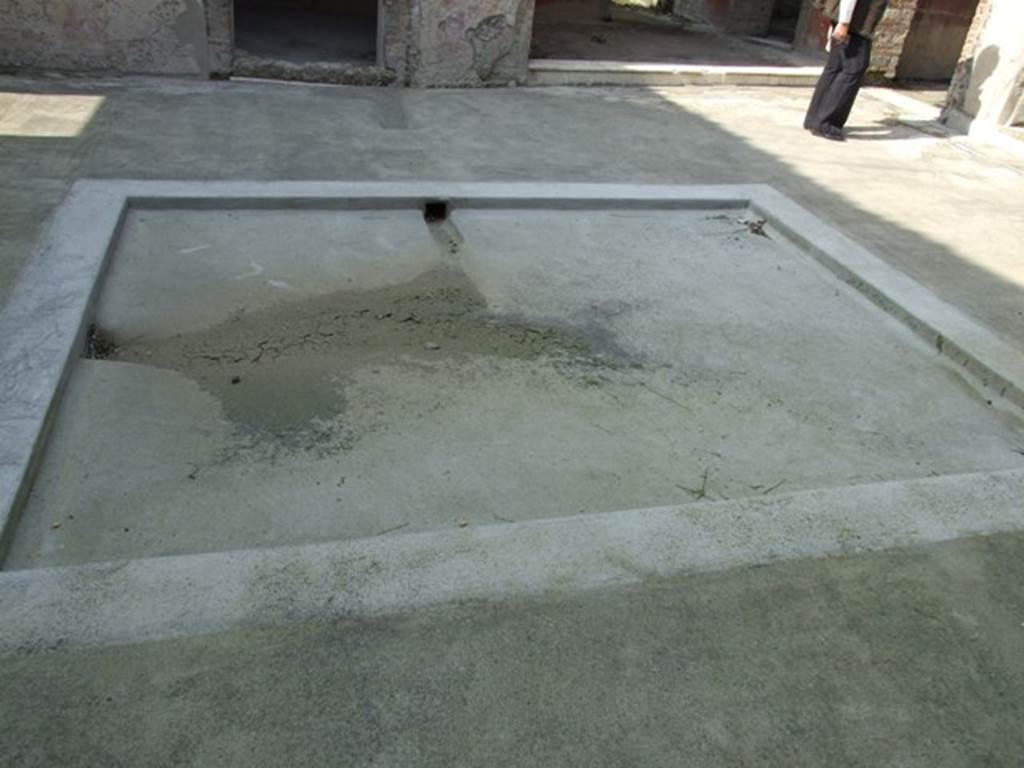 IX.3.5 Pompeii. March 2009. Room 3. Impluvium in atrium.