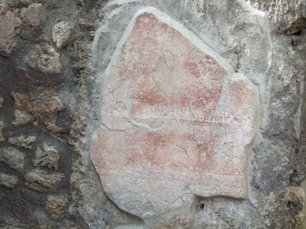 IX.3.5 Pompeii. March 2009. Room 30, painted plaster in north-west corner of secondary atrium.