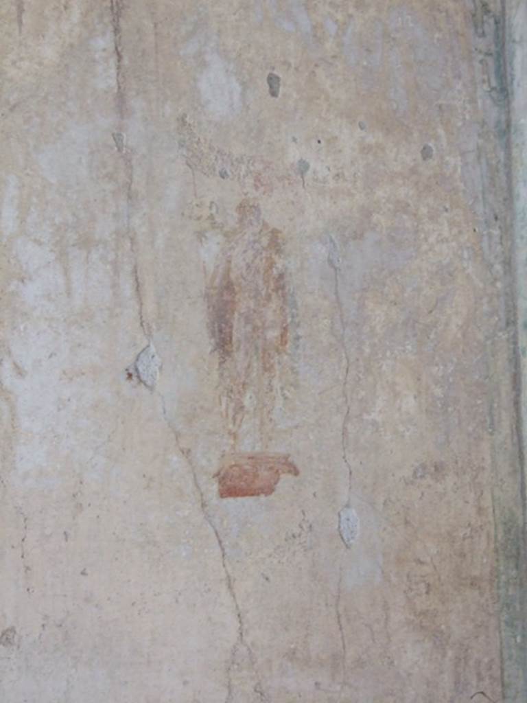 IX.3.5 Pompeii. March 2009. Room 5, painted figure from north end of west wall.
