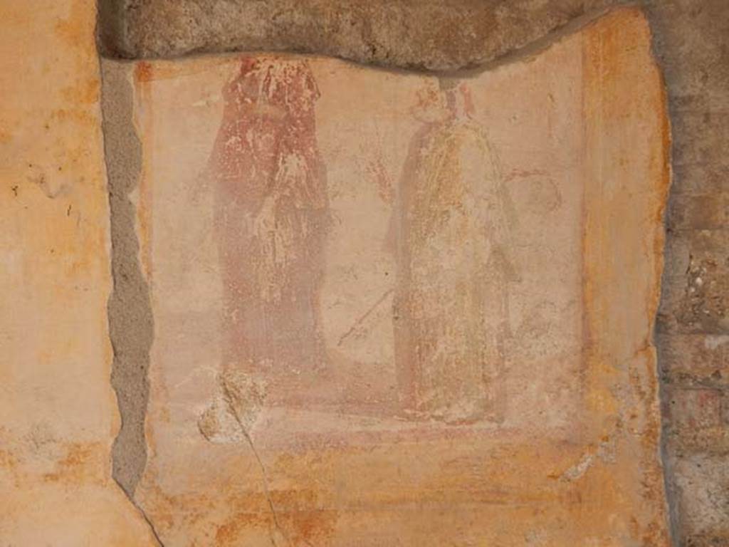 IX.3.5 Pompeii. May 2015. Room 6, remains of wall painting from north wall of ala.
Photo courtesy of Buzz Ferebee.