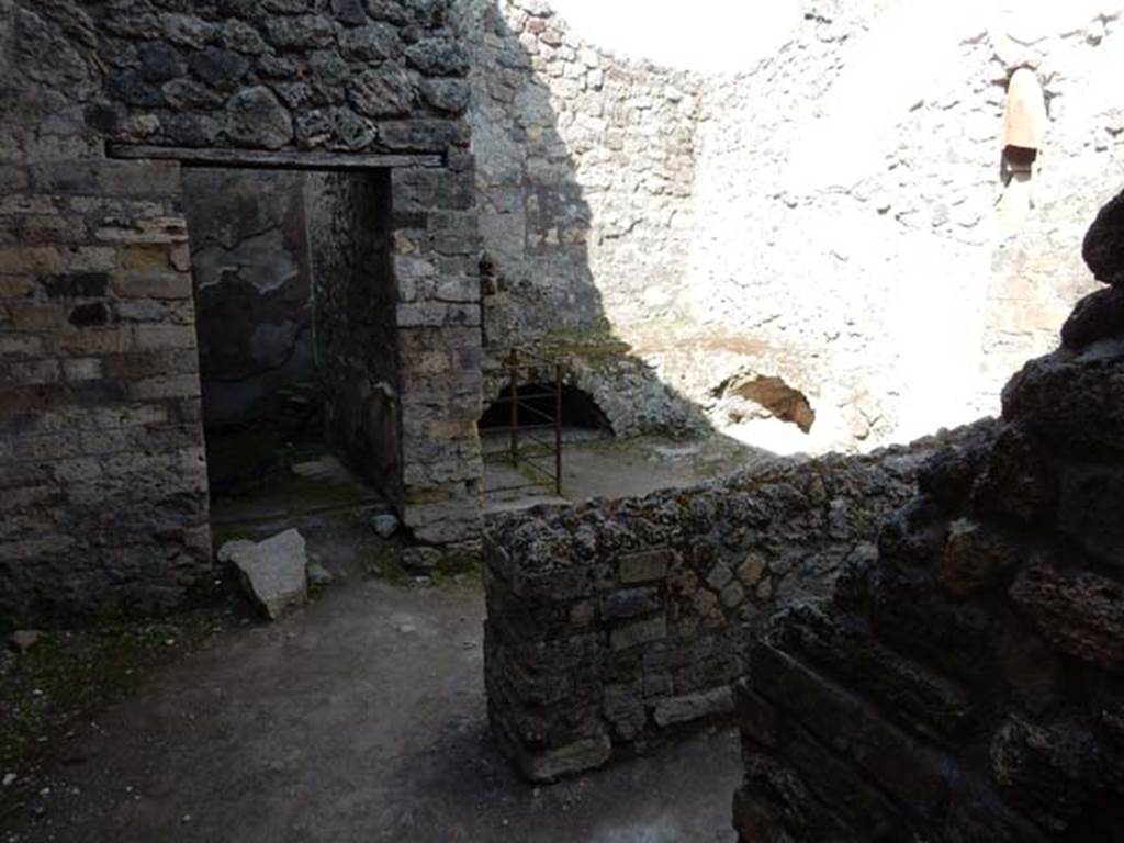 IX.3.5 Pompeii. May 2015. Room 7, looking west towards doorway into room 8, the kitchen area in room 9, and doorway to room 10. Photo courtesy of Buzz Ferebee.