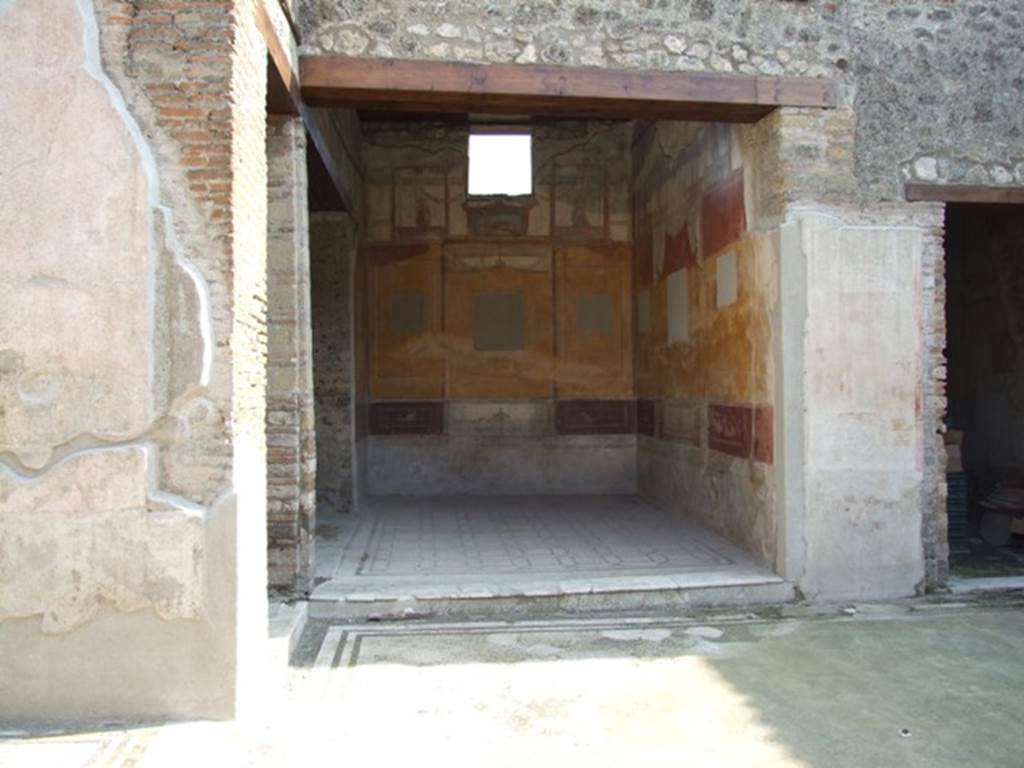 IX.3.5 Pompeii. March 2009. Looking south across atrium to doorway of room 13.