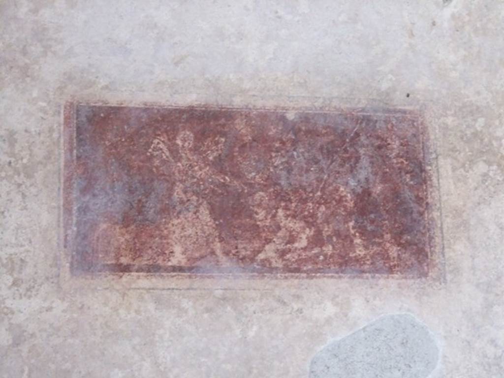 IX.3.5 Pompeii. March 2009. Room 15, painted panel at north end of east wall.