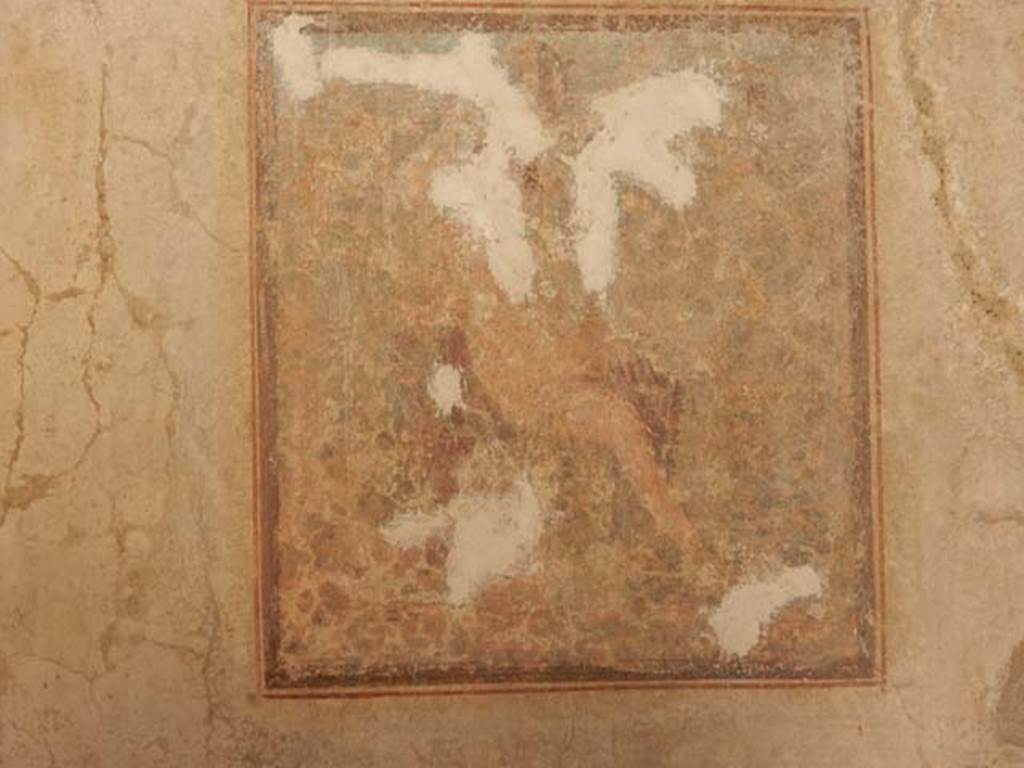 IX.3.5 Pompeii. May 2015. Room 15, central wall painting of Cyparissus, from the south wall. Photo courtesy of Buzz Ferebee.