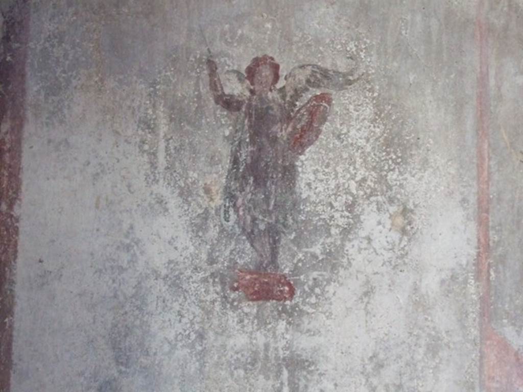 IX.3.5 Pompeii. March 2009. Room 16, painted figure from north side of east wall.