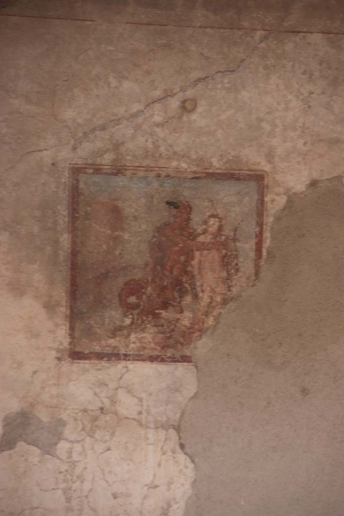 IX.3.5 Pompeii. September 2017.
Room 16, wall painting of Chiron and Achilles, from centre of south wall.
Photo courtesy of Klaus Heese.