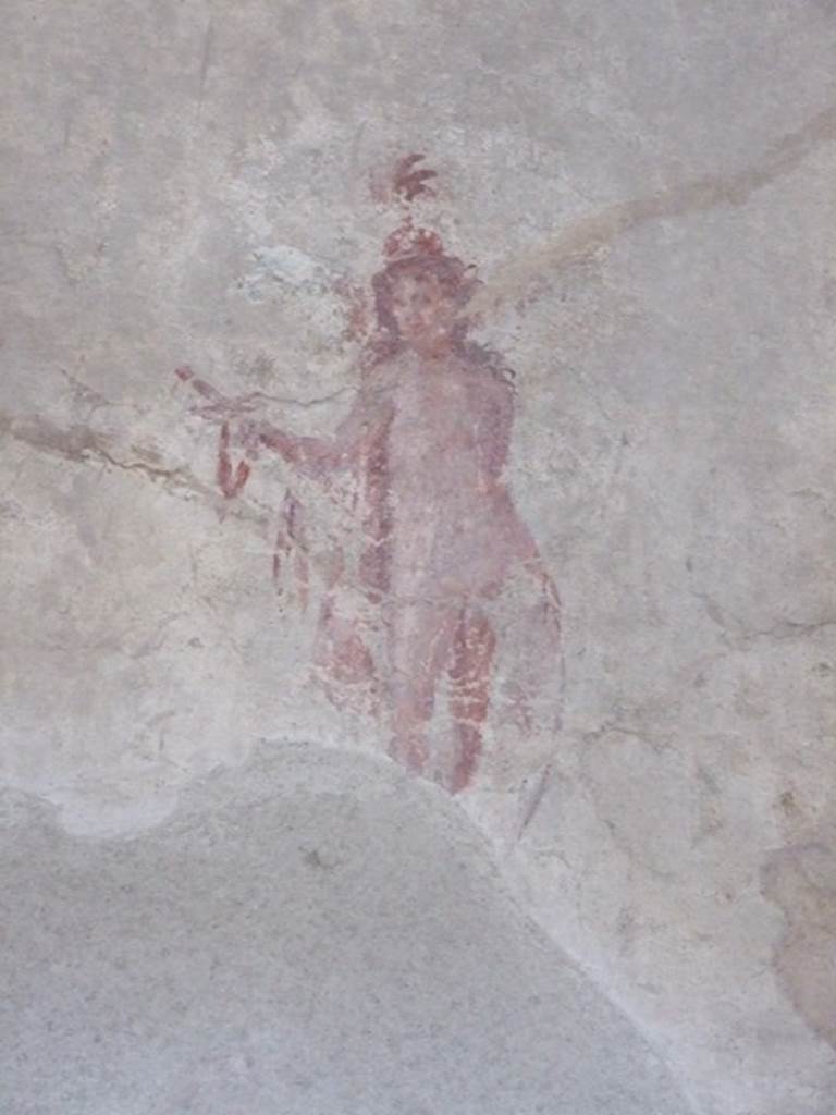 IX.3.5 Pompeii. March 2009. Room 16, painted figure from west side of south wall.