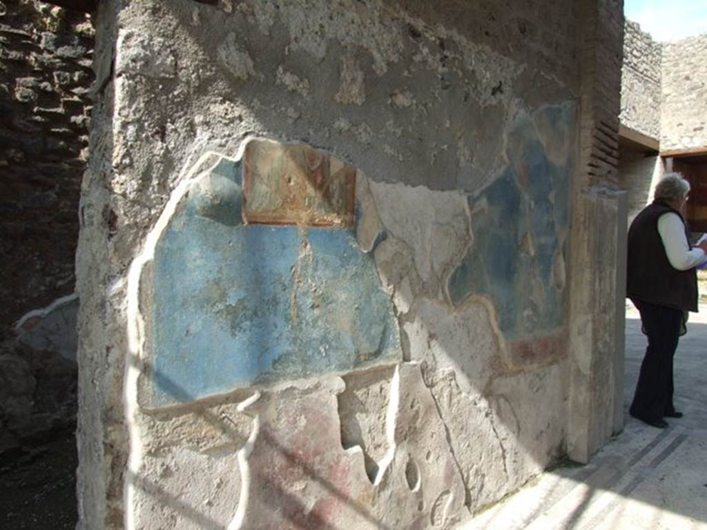 IX.3.5 Pompeii. March 2009. Room 1. North wall of fauces.