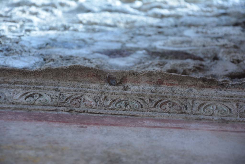 IX.5.11 Pompeii. May 2017. Room f, detail of polychrome stucco cornice.
Foto Christian Beck, ERC Grant 681269 DÉCOR.
