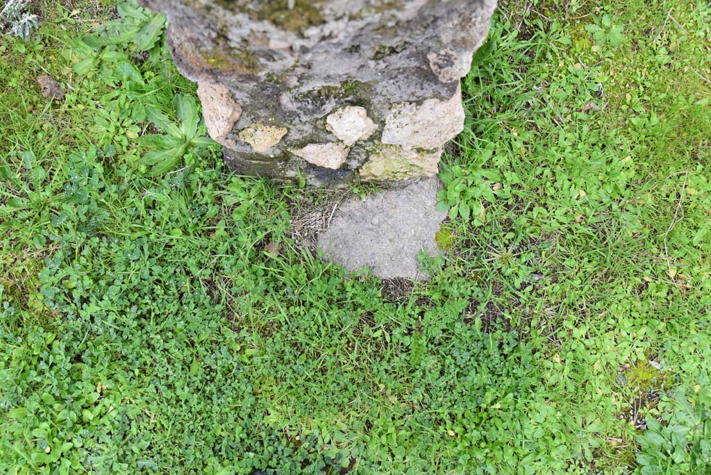 IX.5.18 Pompeii. March 2018. Corridor “q”, detail from end of south wall, looking west.
Foto Annette Haug, ERC Grant 681269 DÉCOR