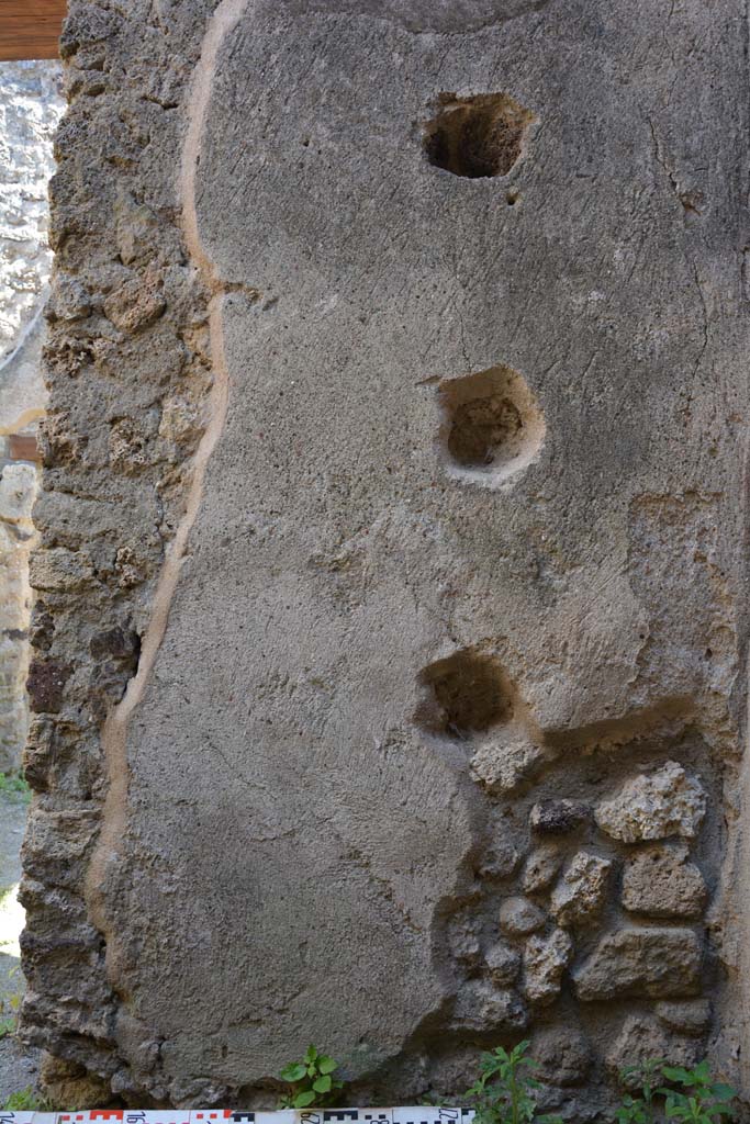 IX.5.18 Pompeii. May 2017. Room “t”, detail from south wall.
Foto Christian Beck, ERC Grant 681269 DÉCOR.