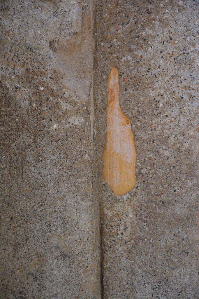 IX.5.18 Pompeii. May 2017. Room r, detail from west wall at south end.
Foto Christian Beck, ERC Grant 681269 DÉCOR.