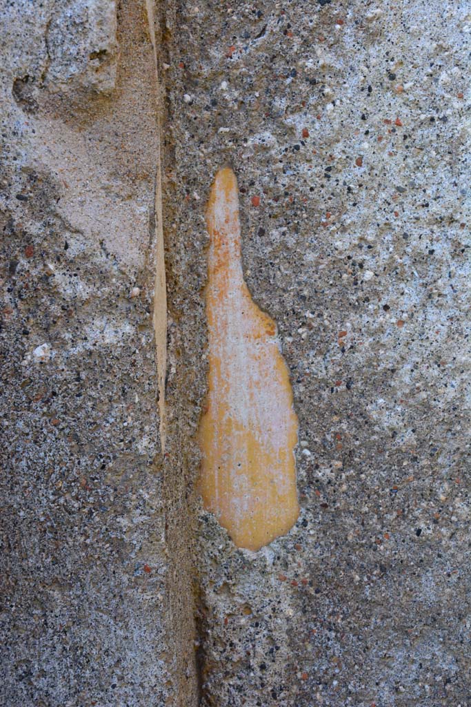 IX.5.18 Pompeii. March 2017. Room r, detail from west wall in south-west corner.
Foto Christian Beck, ERC Grant 681269 DÉCOR.