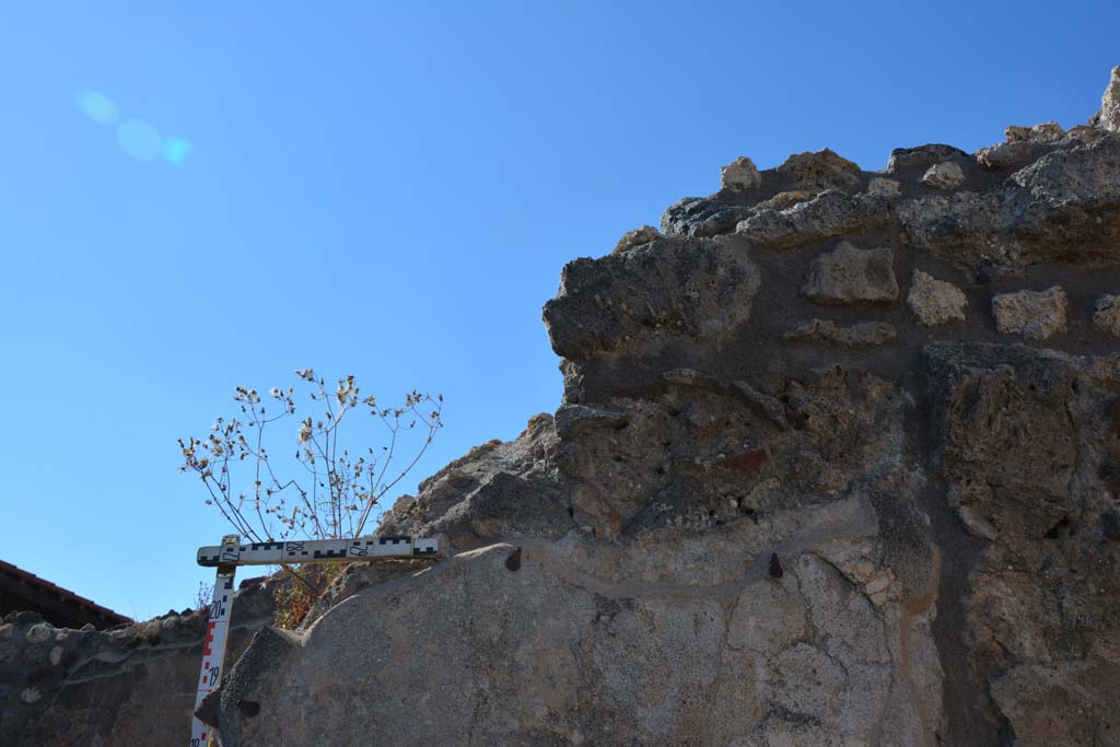 IX.5.18 Pompeii. May 2017. Room l (L), detail of upper north wall at east end.
Foto Christian Beck, ERC Grant 681269 DÉCOR.