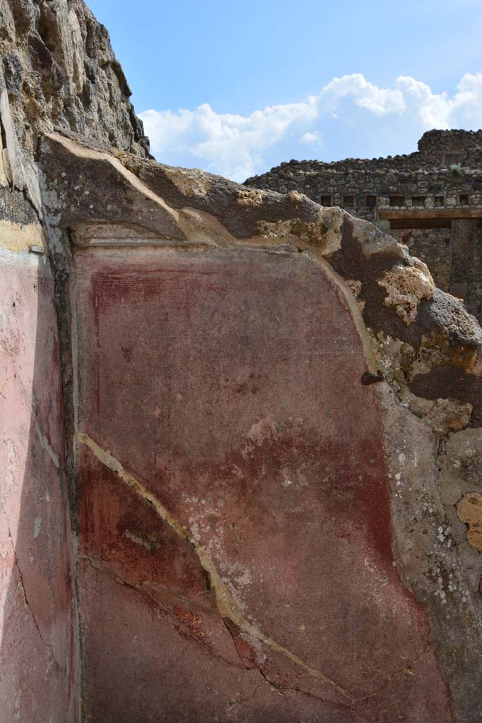 IX.5.18 Pompeii. March 2017. Room n, detail of south wall.
Foto Christian Beck, ERC Grant 681269 DÉCOR.