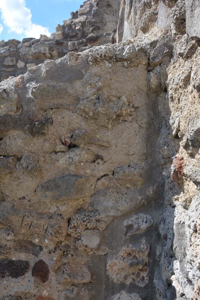 IX.5.18 Pompeii. May 2017. Room m, detail of north-east corner.
Foto Christian Beck, ERC Grant 681269 DÉCOR.