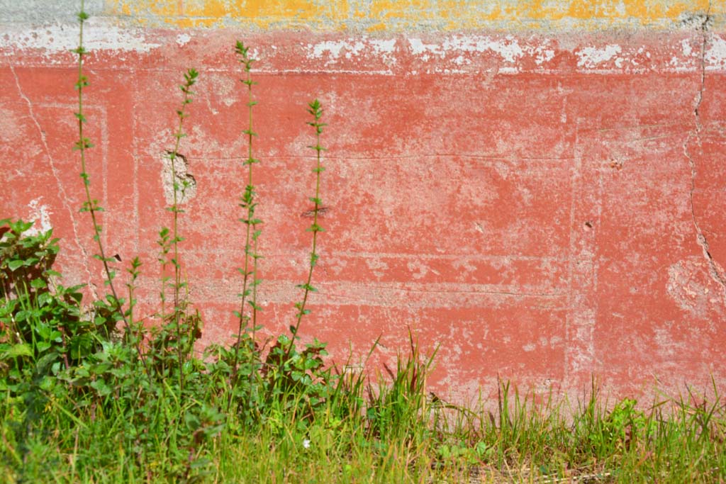 IX.5.18 Pompeii. March 2017. Room o, detail from zoccolo below central panel on east wall.
Foto Christian Beck, ERC Grant 681269 DÉCOR.