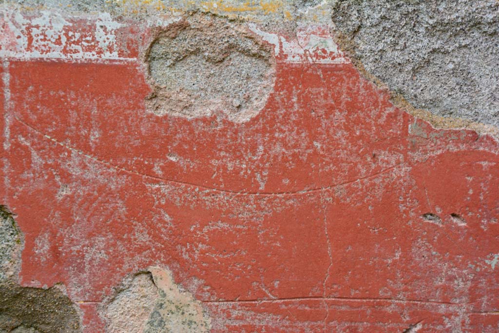 IX.5.18 Pompeii. March 2017. Room o, detail from upper zoccolo on east wall in south-east corner.
Foto Christian Beck, ERC Grant 681269 DÉCOR.