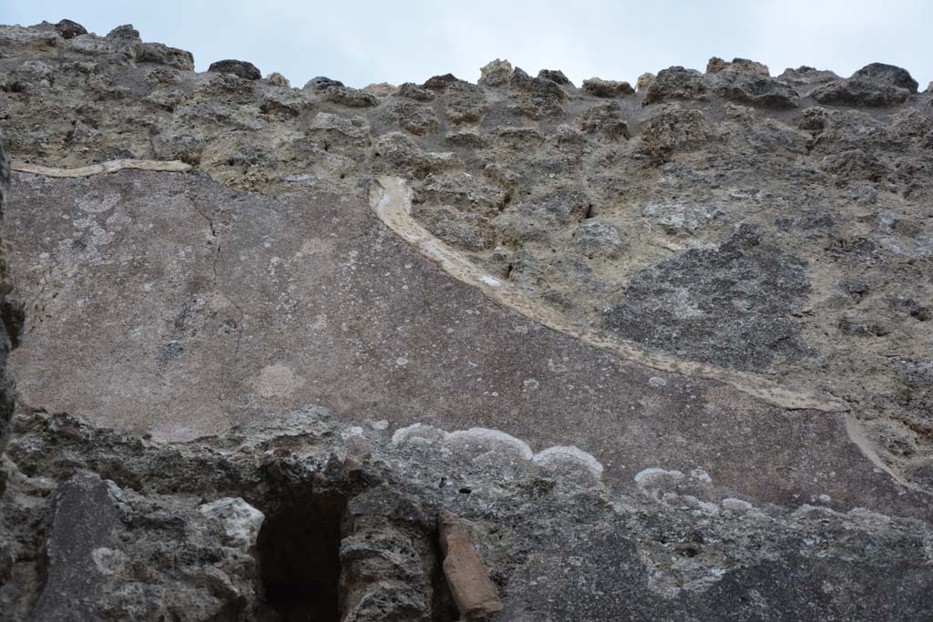 IX.5.18 Pompeii. May 2017. Room c, detail from upper south wall in south-east corner.
Foto Christian Beck, ERC Grant 681269 DÉCOR.