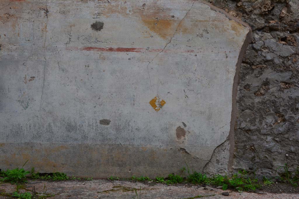 IX.5.18 Pompeii. March 2017. Room f, detail from painted zoccolo on lower north wall.
Foto Christian Beck, ERC Grant 681269 DÉCOR.