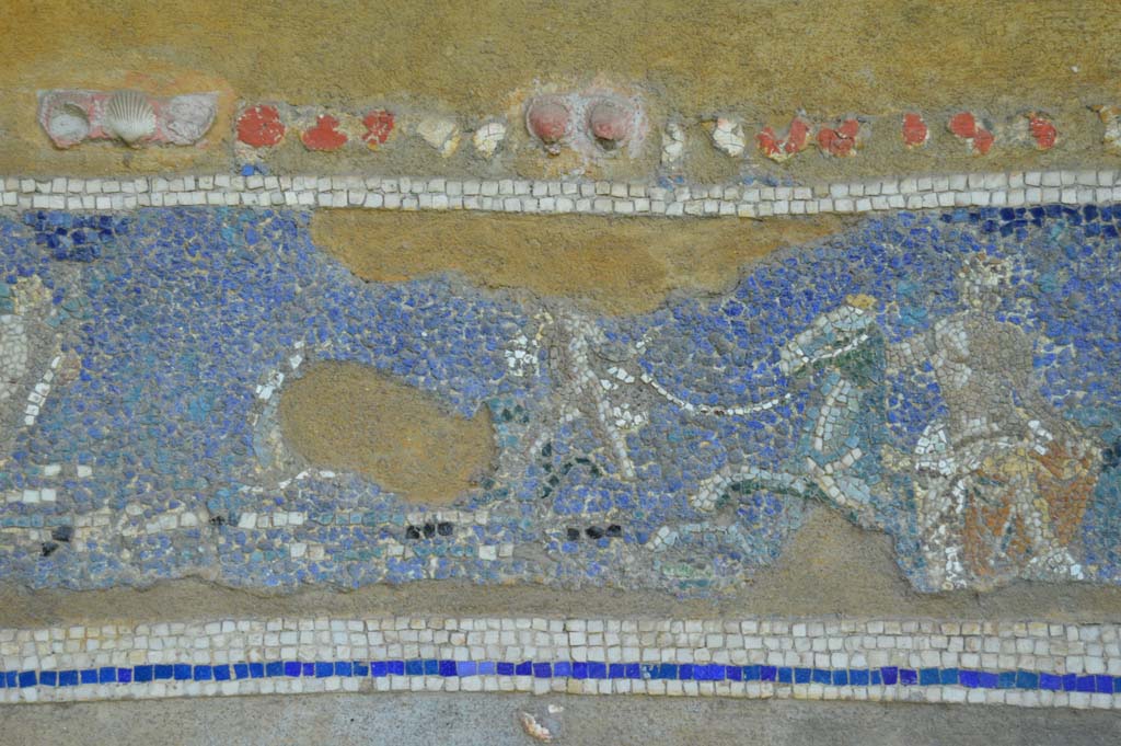 IX.7.20 Pompeii. October 2017. Detail from mosaic fountain.
Foto Taylor Lauritsen, ERC Grant 681269 DÉCOR.