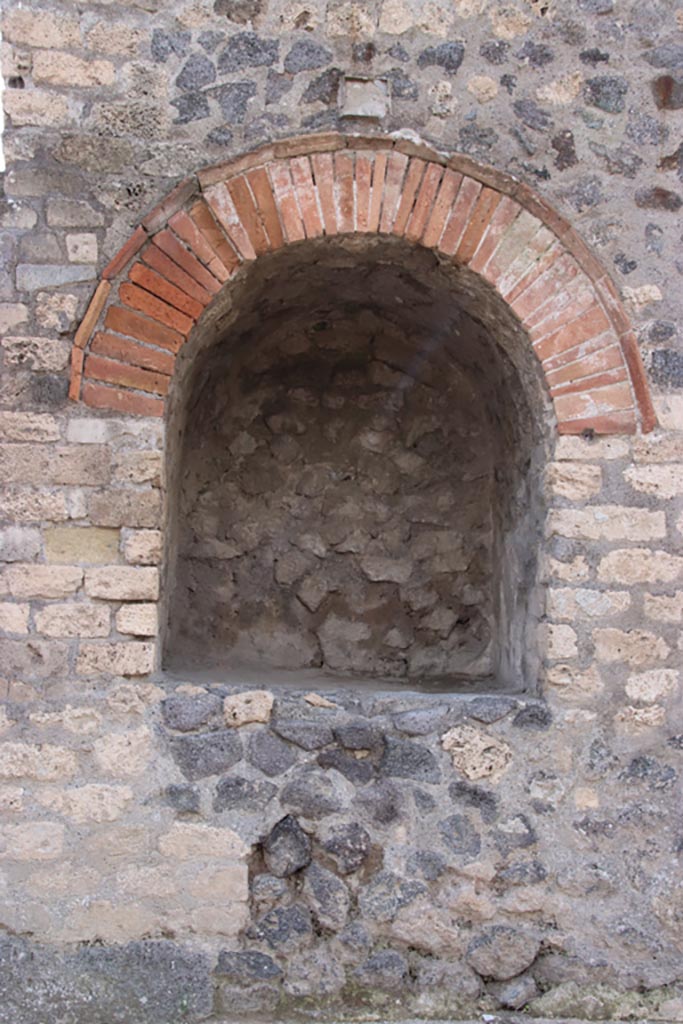 II.4.7a. Pompeii. October 2022. Street shrine at east end of II.4. Photo courtesy of Klaus Heese

