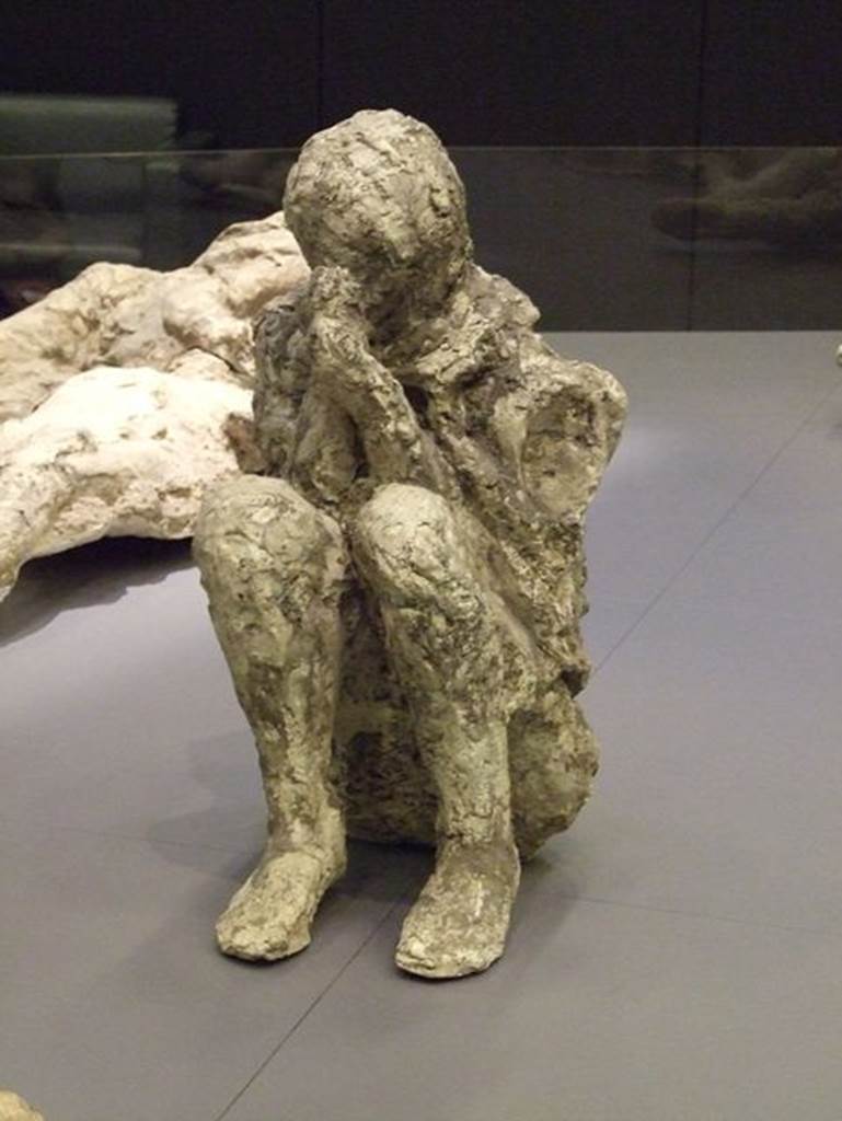 Victim 28. Plaster cast photographed at “A Day in Pompeii” exhibition at Melbourne Museum. September 2009.
