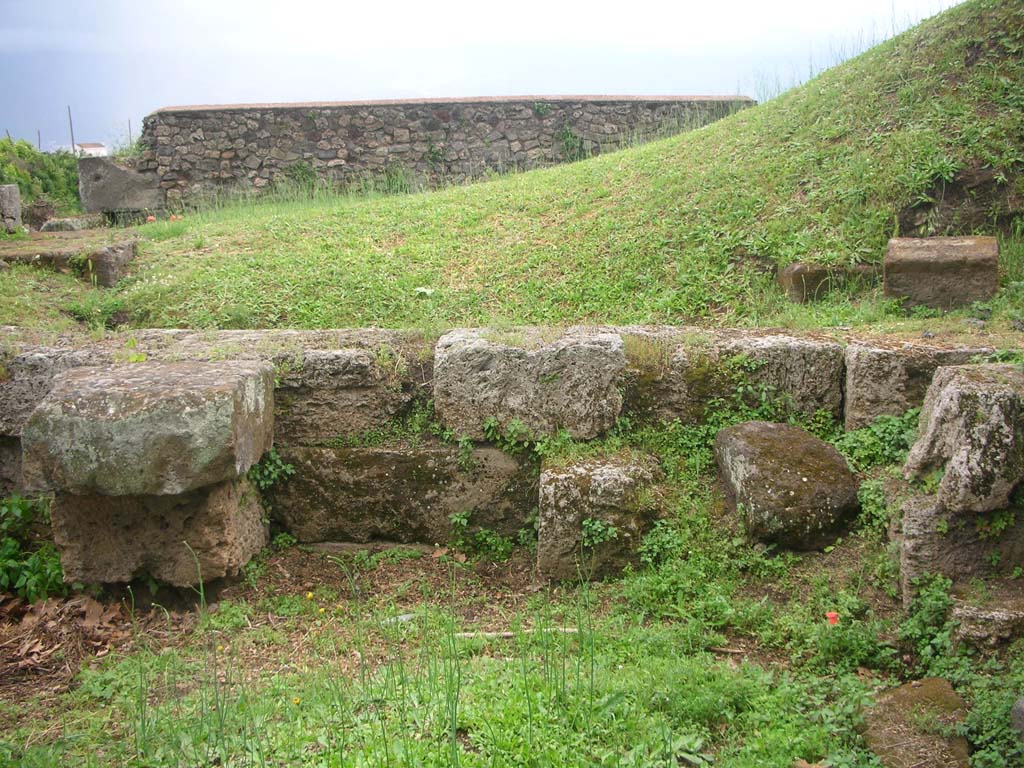 Vesuvian Gate Pompeii. May 2010. South wall of upper tower area. Photo courtesy of Ivo van der Graaff.