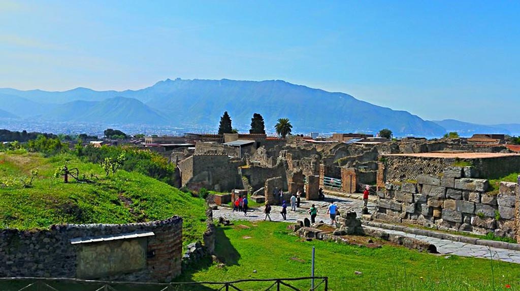 Near Vesuvian Gate, Pompeii. 2015/2016. Looking south-west towards south side of Gate. Photo courtesy of Giuseppe Ciaramella.