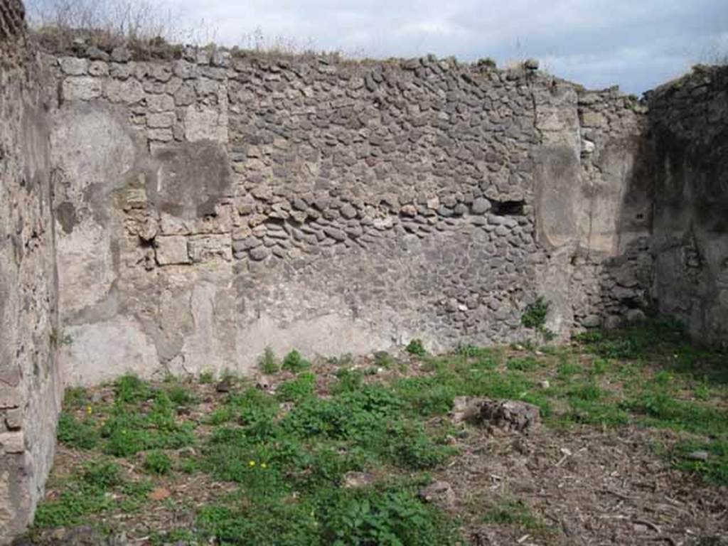 I.2.15 Pompeii. September 2010. East wall of the atrium. Photo courtesy of Drew Baker.