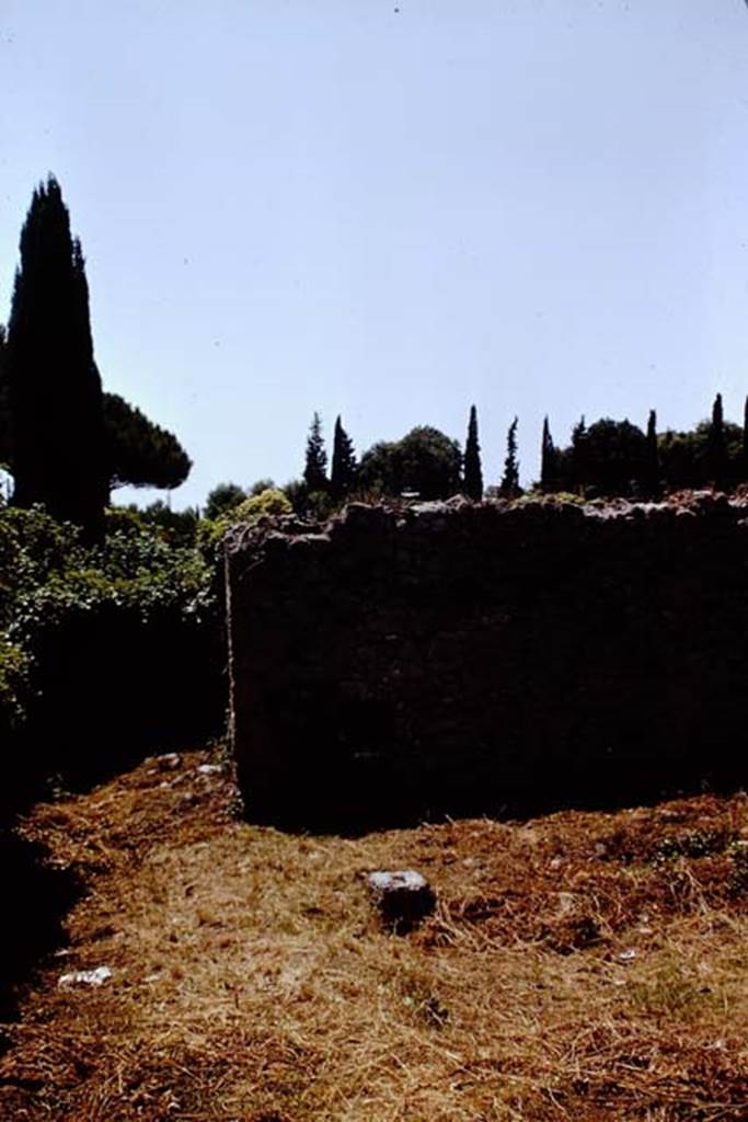 I.2.20 Pompeii. 1966. Looking towards the area with two rooms in the south-west corner.  Photo by Stanley A. Jashemski.
Source: The Wilhelmina and Stanley A. Jashemski archive in the University of Maryland Library, Special Collections (See collection page) and made available under the Creative Commons Attribution-Non Commercial License v.4. See Licence and use details. J66f0215
