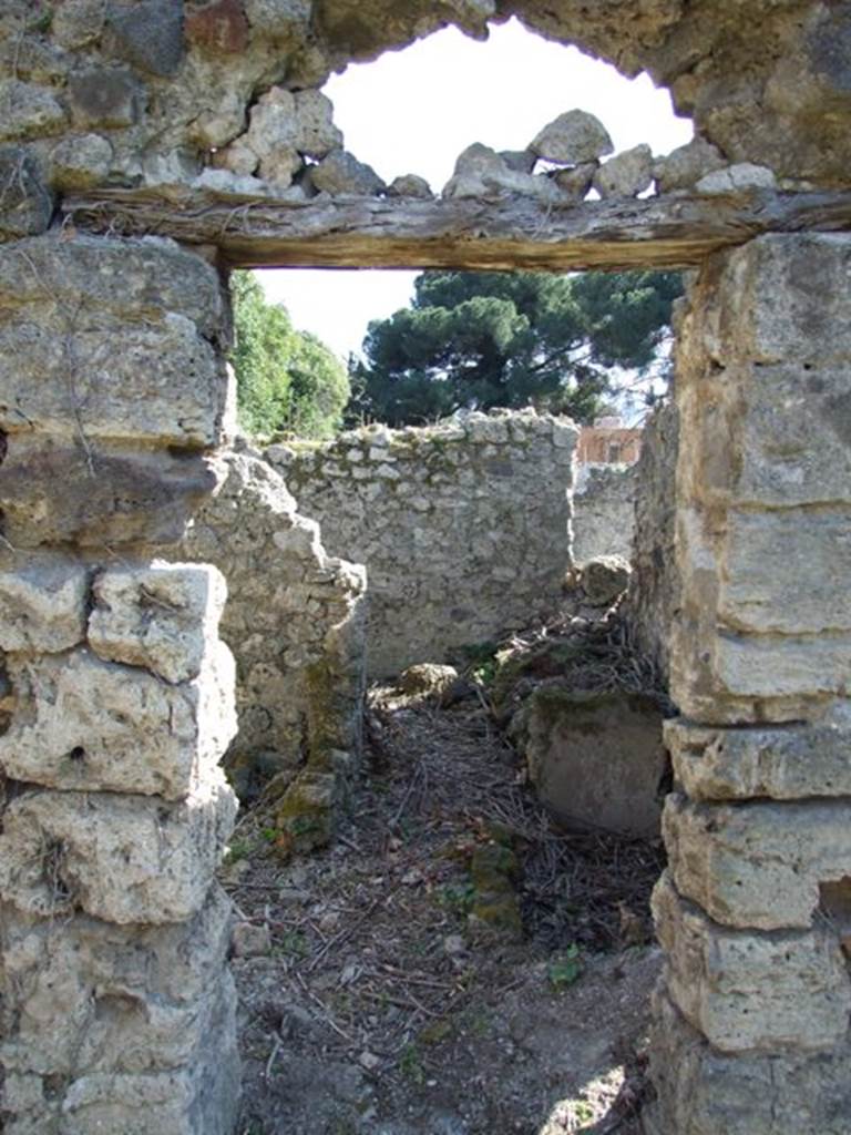 I.2.22 Pompeii.  March 2009.  Doorway to Rooms 2 and 3.