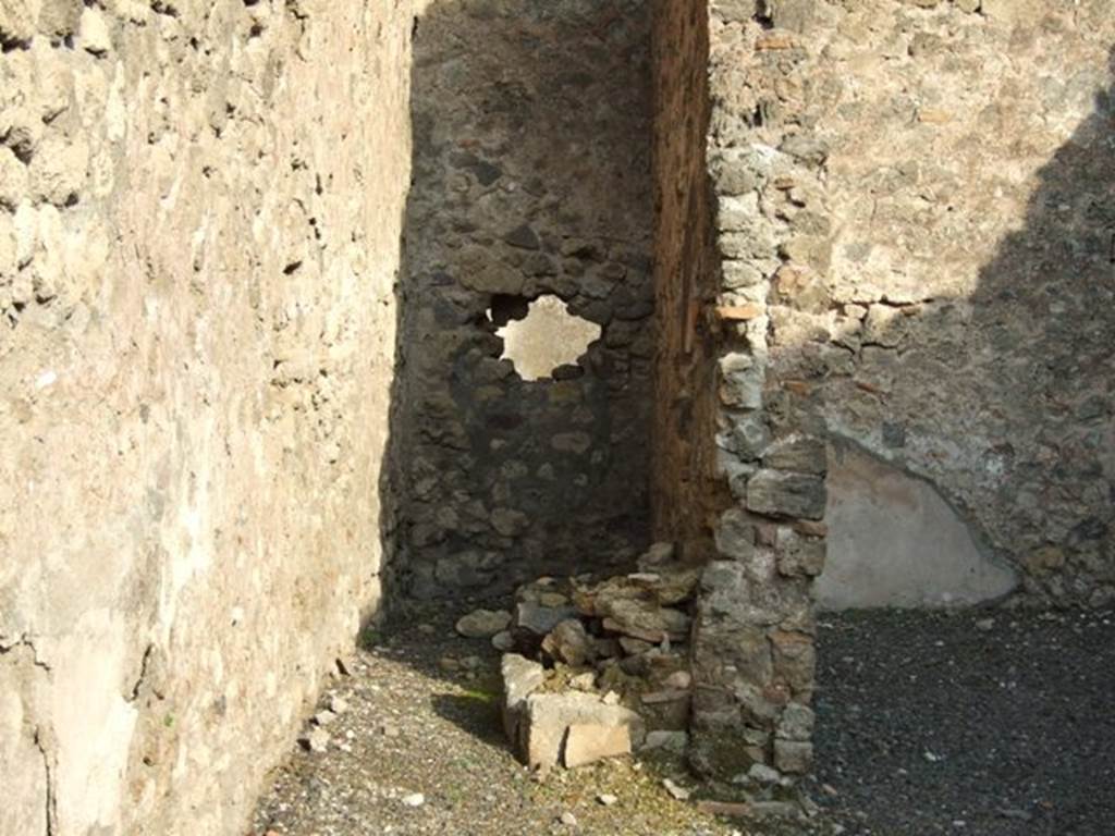 I.4.11 Pompeii. December 2007. Looking east to site of steps to upper level.