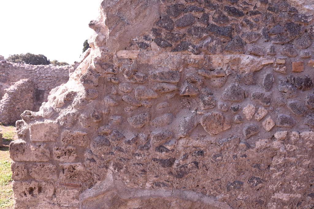 I.4.22 Pompeii. October 2019. South end of west wall of entrance corridor.
Foto Tobias Busen, ERC Grant 681269 DÉCOR.
