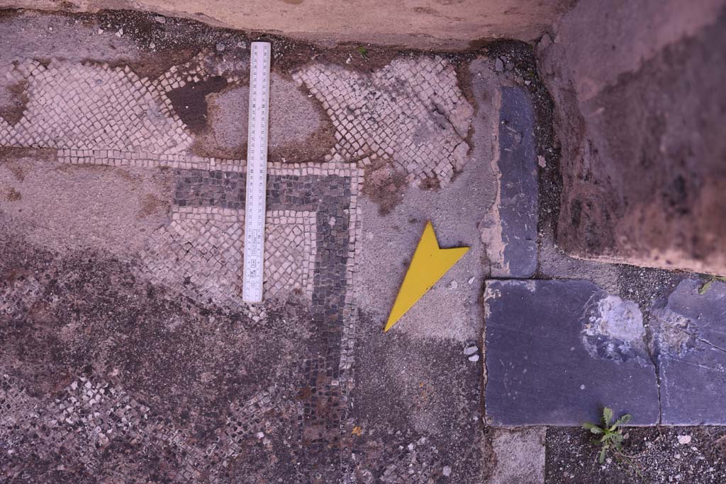 I.4.25 Pompeii. October 2019. Room 34, detail of flooring from west end of south wall, near entrance doorway, on right.
Foto Tobias Busen, ERC Grant 681269 DÉCOR.
