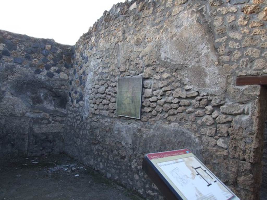 I.4.25 Pompeii. December 2007. Room 37, north wall of triclinium on west side of lower peristyle 32. 