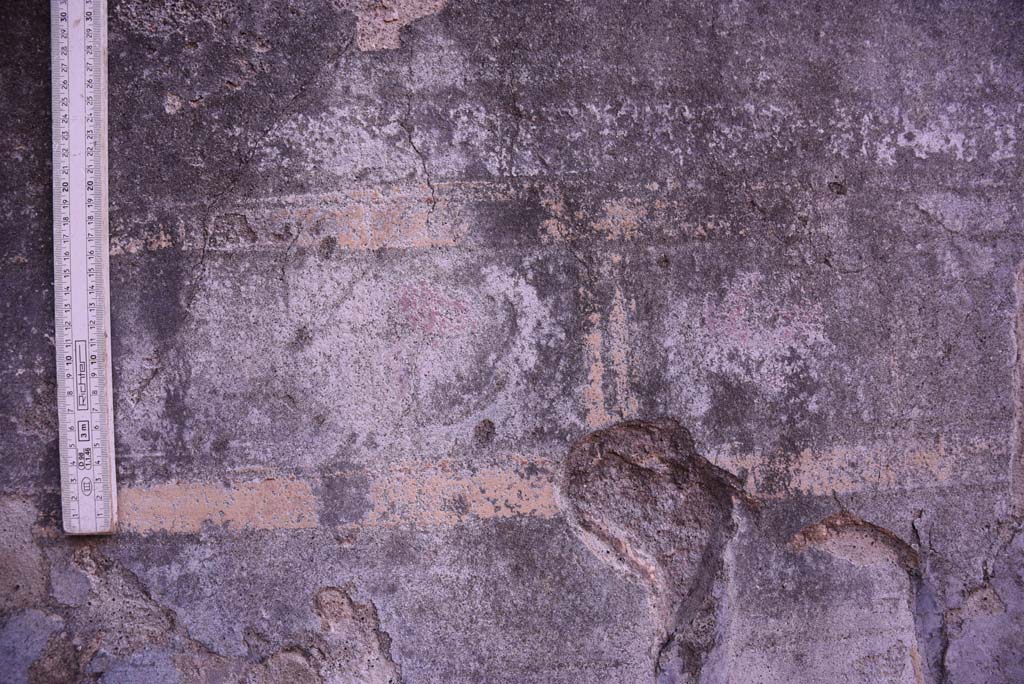 I.4.5 Pompeii. October 2019. Room 19, detail from south-east corner.
Foto Tobias Busen, ERC Grant 681269 DÉCOR.

