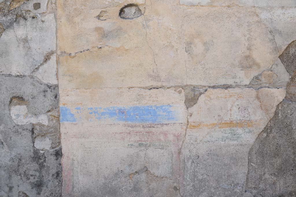 I.4.5 Pompeii. October 2019. Room 19, detail of painted decoration on south wall.
Foto Tobias Busen, ERC Grant 681269 DÉCOR.
