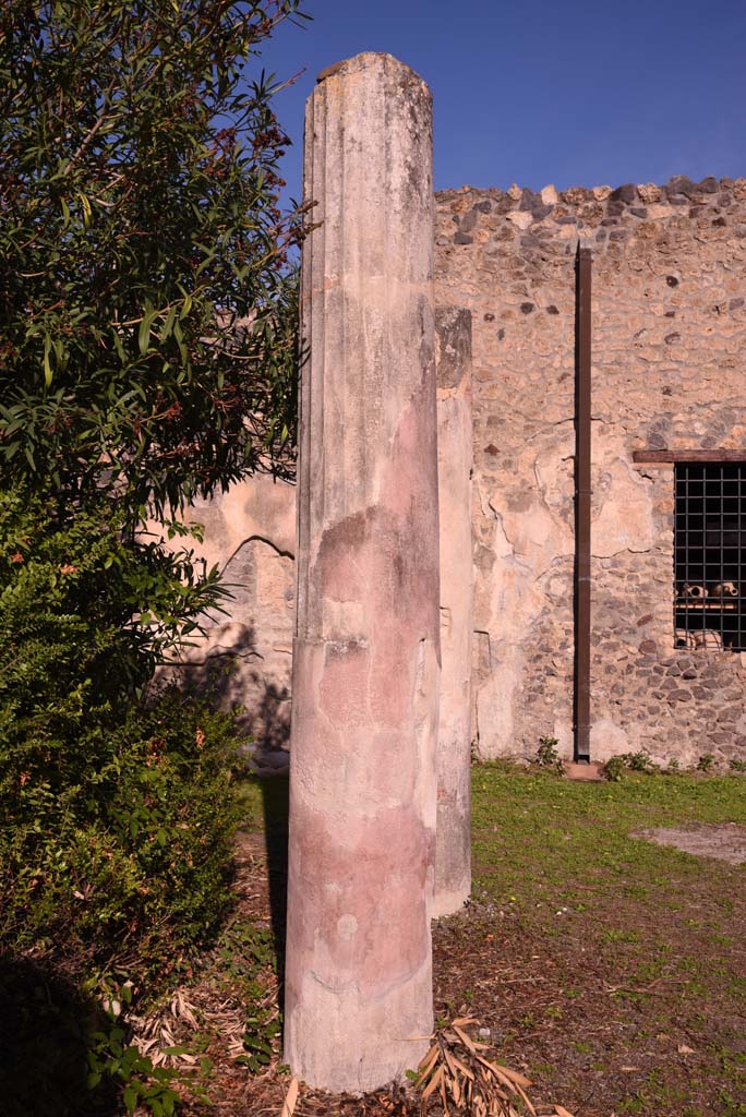 I.4.25 Pompeii. October 2019. Upper Peristyle 56, looking north along east portico.
Foto Tobias Busen, ERC Grant 681269 DCOR.
