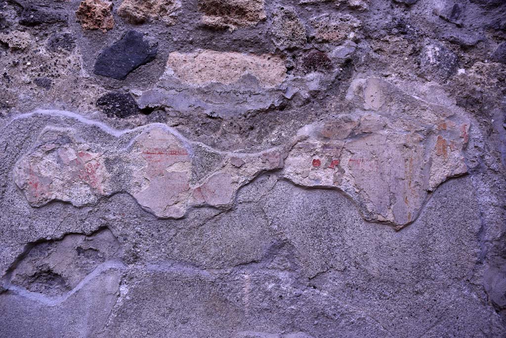 I.4.25 Pompeii. October 2019. Room 60, detail from north wall of cubiculum.
Foto Tobias Busen, ERC Grant 681269 DÉCOR.
