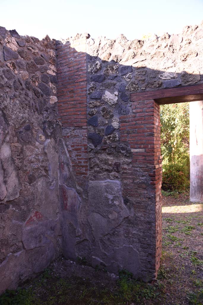 I.4.25 Pompeii. October 2019. Room 60, south-west corner of cubiculum.
Foto Tobias Busen, ERC Grant 681269 DÉCOR.
