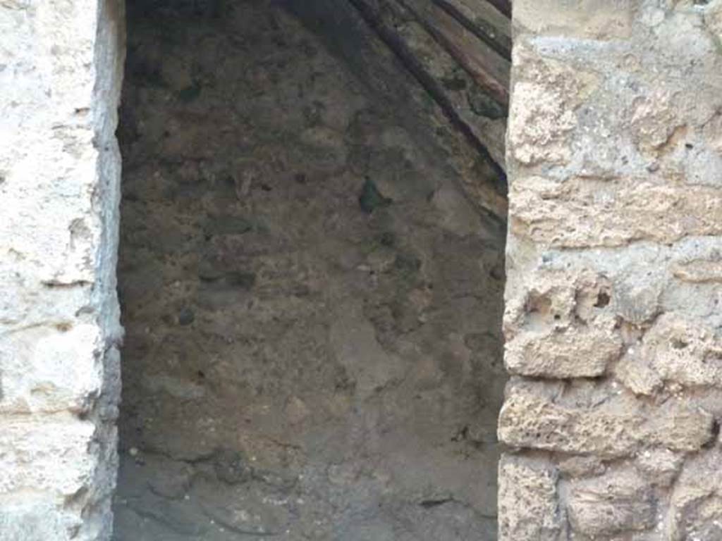 I.6.1 Pompeii. May 2010. Latrine, this was located under the stairs of the north-east corner of the atrium of I.6.2.