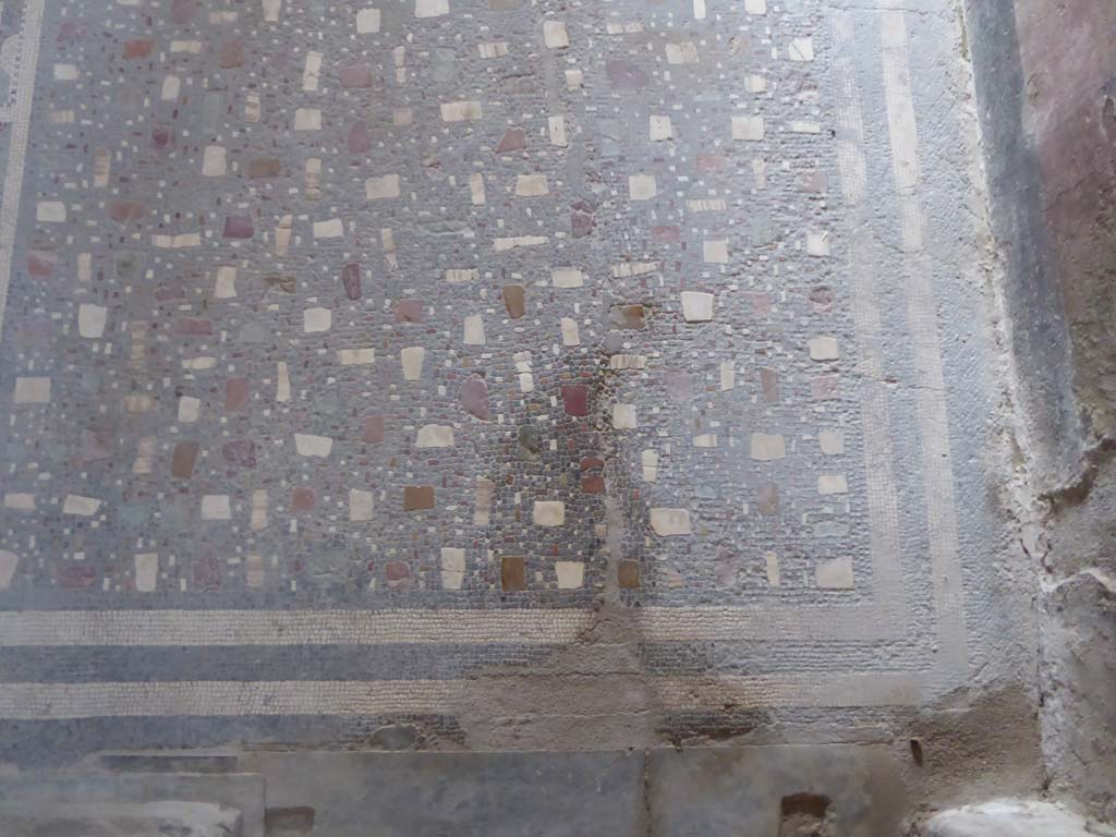 I.6.2 Pompeii. September 2017. Detail of flooring in antecamera of oecus/triclinium.
Foto Annette Haug, ERC Grant 681269 DÉCOR.