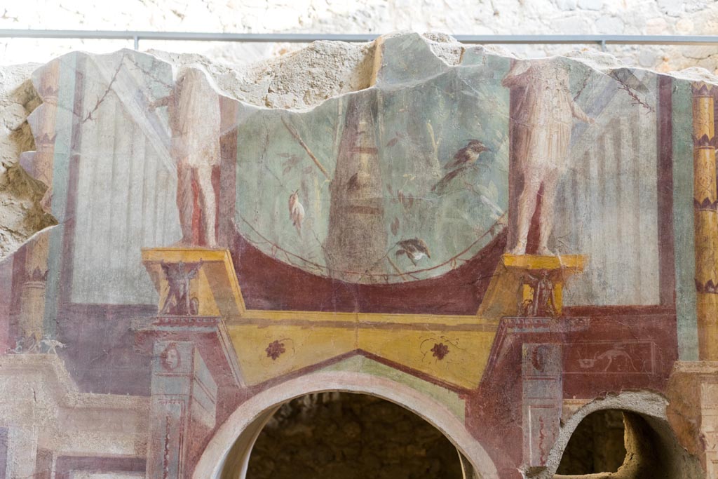I.6.2 Pompeii. October 2023. Upper south wall above doorway. Photo courtesy of Johannes Eber.