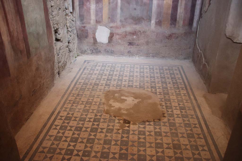 I.6.2 Pompeii. September 2019. Frigidarium, looking east across mosaic flooring. Photo courtesy of Klaus Heese.