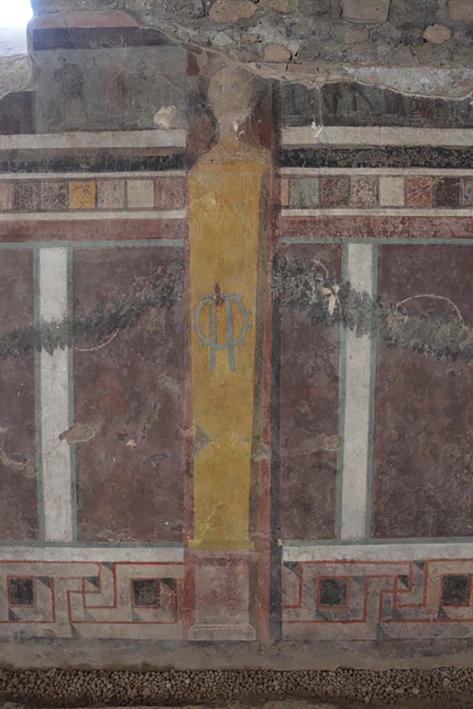 I.6.2 Pompeii. September 2019. Detail from west wall of east wing.
Foto Annette Haug, ERC Grant 681269 DÉCOR.
