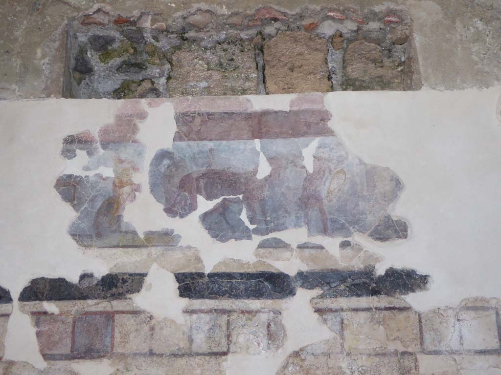 I.6.2 Pompeii. September 2017. Detail from upper centre of painted panel on north wall of north wing.
Foto Annette Haug, ERC Grant 681269 DÉCOR.
