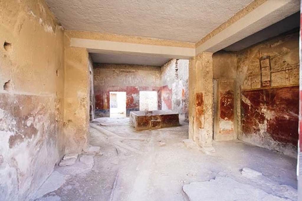 I.6.7 Pompeii. December 2014. Looking south from vestibule to atrium. Photo courtesy of Katharina Kuxhausen.